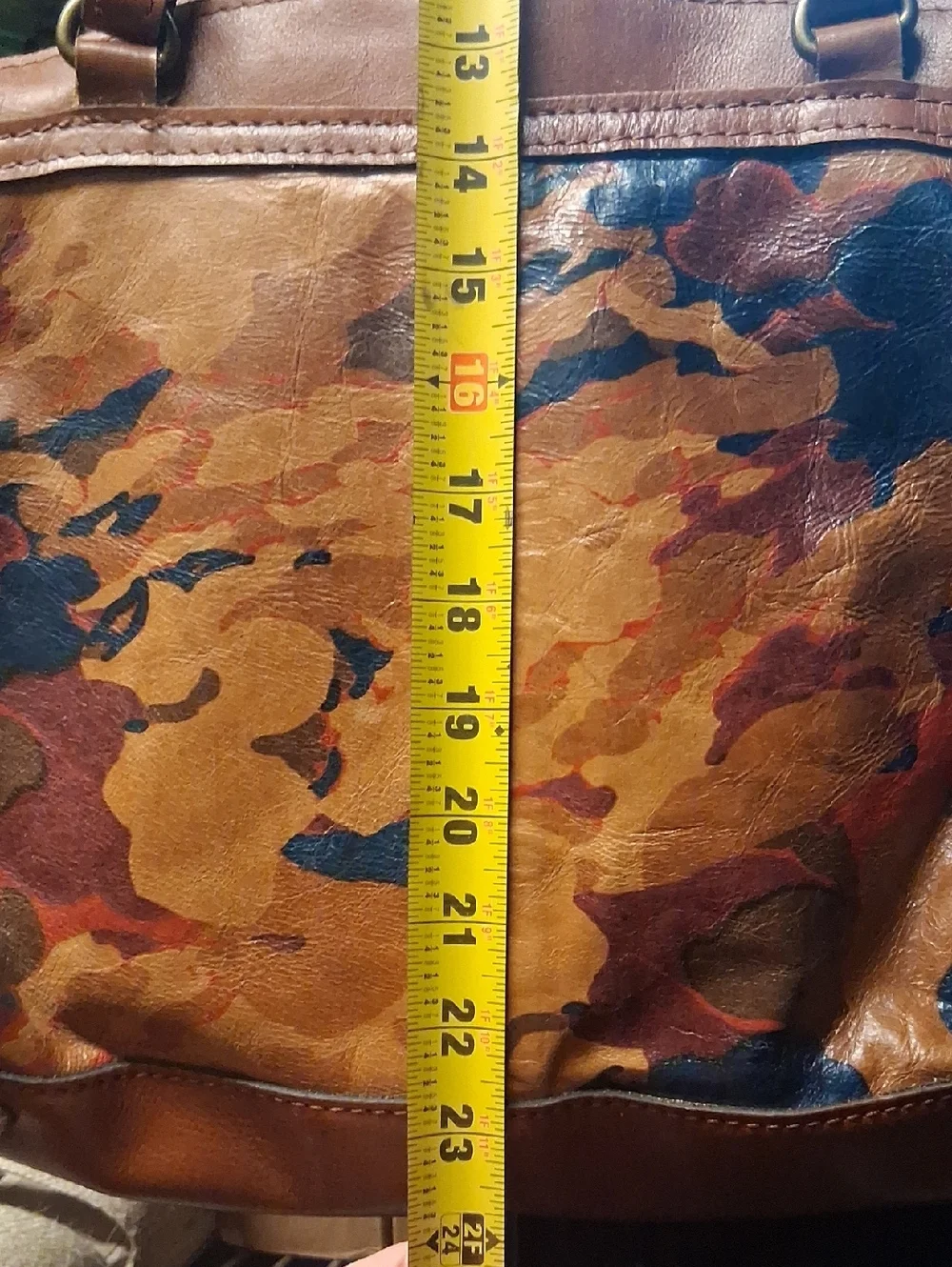 Pateicia Nash Large Brown Leather Floral Purse Tote Bag